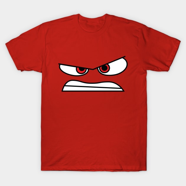 Anger (Inside Out) Face Only T-Shirt by Expandable Studios